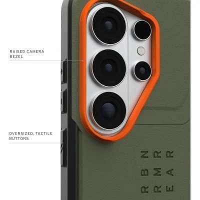 UAG Civilian w/Magnet Case for Galaxy S26 Ultra - Olive Drab / Orange